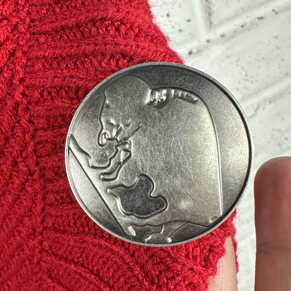 COTTON & RYE Red Textured Crewneck Sweater Size XL - Picture 7 of 8